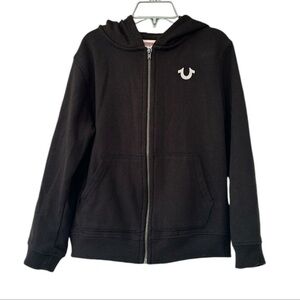 True Religion Horseshoe Zip Hoodie Black Size 6